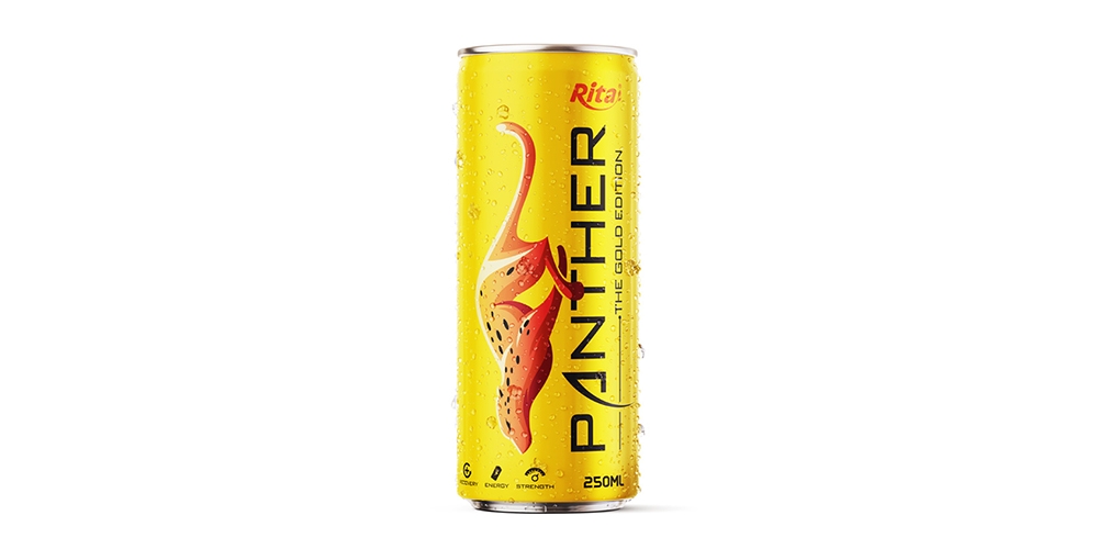 Panther Energy Drink 250ml Can - Yellow